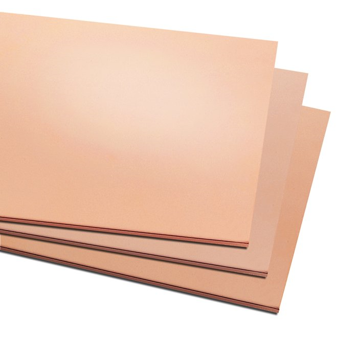 18 GA 6 x 12" Copper Sheet